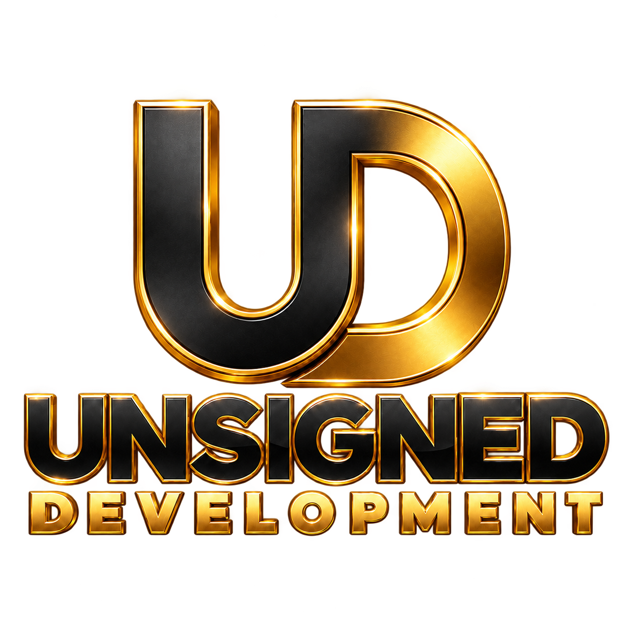 Unsigned Development gold UD logo